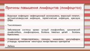 Повышены лимфоциты