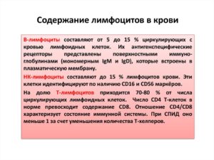 Повышены лимфоциты