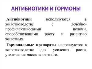 Антибиотики с гормональными средствами