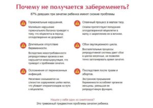 По каким причинам не получается забеременеть?