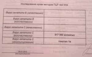 Гепатит B расшифровка количественного ПЦР